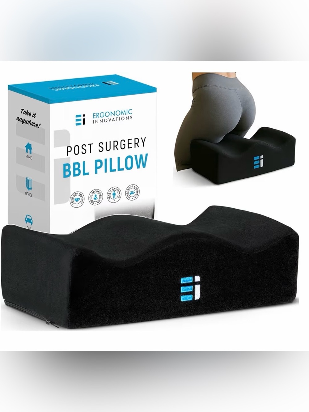 Post Surgery BBL Pillow - Black